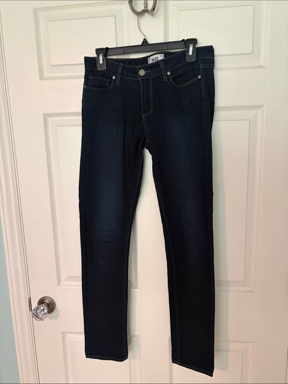 PAIGE Dark Blue Skinny Jeans